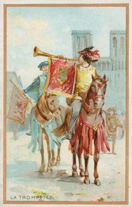 Trumpeten (chromolitho) av French School