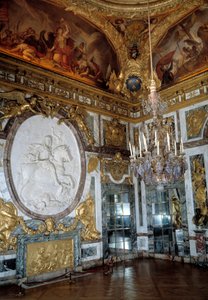 Krigssalongen på Palais de Versailles av French School