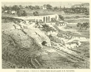 Theatre de Syracuse (gravyr) av French School