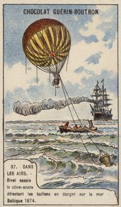 Theodore Sivel testar ett konformat ballongankare över Östersjön av French School