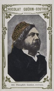 Theophile Gautier, ecrivain (färgat foto) av French School