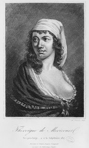 Theroigne de Mericourt, graverad av Charles Devrits (1800-talet) 1845 av French School