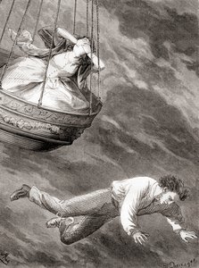 Thomas Harris, uppfinningsrik Londonforskare och löjtnant och banbrytande engelsk ballongfarare som föll till sin död från en luftballong den 25 maj 1824, från 
