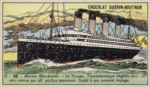 Titanic, brittiskt transatlantiskt linjefartyg av French School