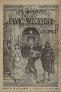 Titelsidesillustration för The Mysteries of Freemasonry Revealed (gravyr) av French School