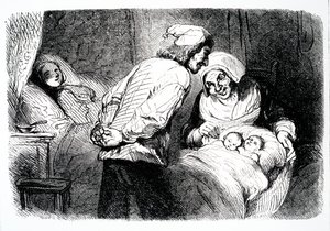 Titelsidan för Little Fadette av George Sands, 1852 av French School