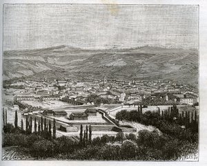 Tlemcen en agery på 1800-talet - gravyr i "La France illustrée: geography, history, statistical administration" av V.A. Malt-Brown. 1884 av French School