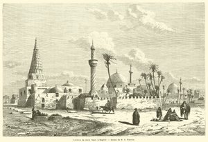 Sheikh Omars grav i Bagdad (gravyr) av French School