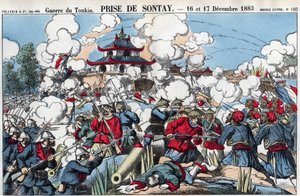 Tonkin War: Capture of Sontay, 16 och 17 december av French School