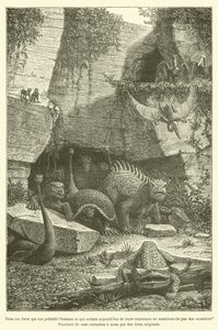 Verkar inte alla de varelser som föregick människan och som kommer ut ur sina gravar idag som monster? Ändå är de fästa till oss med originallänkar (gravyr) av French School