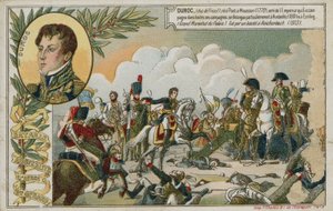 Byteskort med en bild som föreställer slaget vid Austerlitz av French School