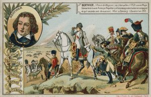 Byteskort med en bild som föreställer slaget vid Wagram av French School