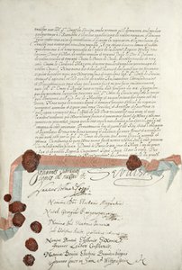 Fördraget i Westfalen, undertecknat i Munster, 24 oktober 1648 (se 211403) av French School