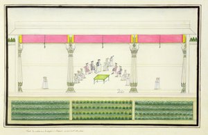 Nawab-fördraget med britterna i Benares 1765 där Gentil var närvarande från The Gentil Album, publicerat 1774 av French School