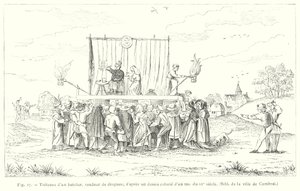 Bockar av en båtsman, drogförsäljare, efter en färgad teckning av en 1400-tals ms (gravyr) av French School