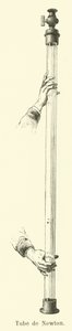 Tube of Isaac Newton (gravyr) av French School