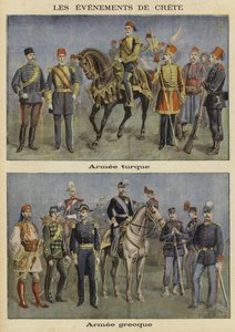 turkiska och grekiska arméer av French School