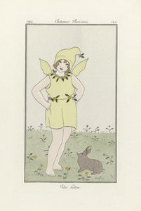 Un Lutin, ur Costumes Parisien, utg. 1914 (färglitografi) av French School