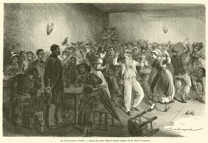 A bal de noces a Salers (gravyr) av French School