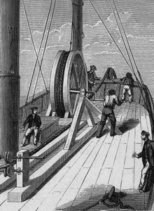Undervattenstelegrafkabel mellan Dover och Calais 25 december av French School