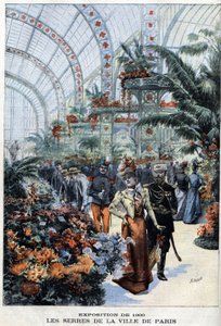 Universell utställning av Paris 1900: växthusen vid Palais de l