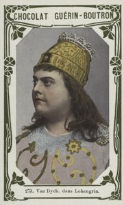 Van Dyck, dans Lohengrin (färgat foto) av French School