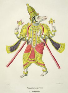 Varaha, graverad av de Marlet av French School