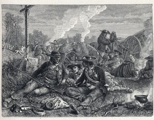 Vendee Wars (1793-1796): läger av vendeanska uppror. av French School