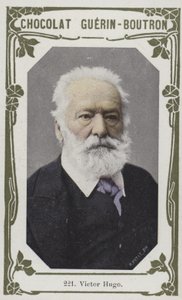 Victor Hugo (färgad bild) av French School