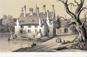 Utsikt över Chateau de la Belliere (Cote d