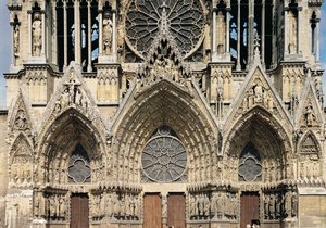 Utsikt över fasaden, 1200-1300-tal av French School