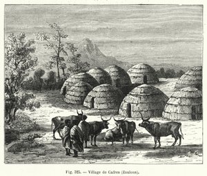 Byn Cafres, Zulus (gravyr) av French School