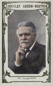Vincent dIndy (färgad bild) av French School