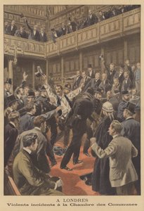 Våldsamma incidenter i House of Commons i London