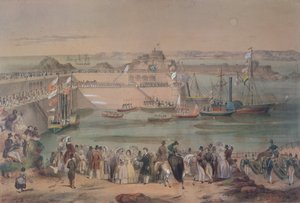 Besök av drottning Victoria i Jersey 1846, 1847 av French School