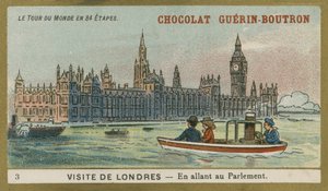 Besök i London - på väg till Houses of Parliament