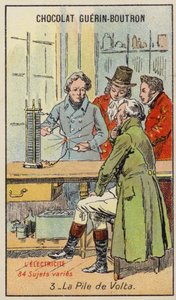 Voltas batteri (chromolitho) av French School
