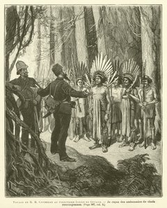 M H Coudreau resa till Guyanas indiska territorium (gravyr) av French School