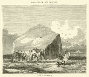 Vue de Bass-Rock (gravyr) av French School