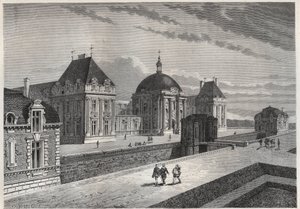 Utsikt över Chateau Royal de Monceaux - gravyr från "" Frankrikes historia berättad för mina barnbarn"" - av Francois Guizot - 1872-1876 av French School