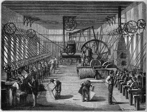 Kriget 1870: Fabrik för tillverkning av explosiva kapslar (kapslar). Bayonne, Pyrenéerna Atlantique (64) av French School