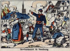 Kriget 1870 mellan Frankrike och Preussen: Belägring och bombning av Strasbourg av French School