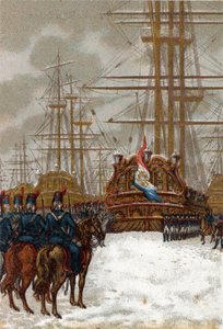 Franska revolutionens krig: Erövring av den holländska flottan vid Helder i Holland (slutet av december 1794 - början av januari 1795): flottan togs av general Pichegrus kavalleri, medan isen stoppade alla fartygs rörelser. av French School