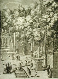 Vattendrag i Versailles av French School