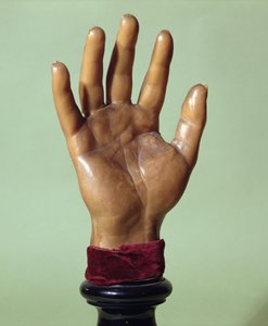 Vaxavgjutning av Jean-Baptiste Troppmanns hand (1848-1970) 1869 (vax) av French School