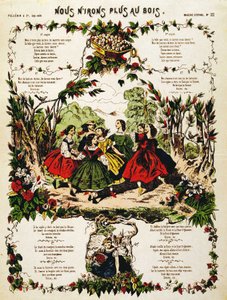 Vi kommer inte att gå till skogen längre - Epinals bilder. sd. 1800-talet. av French School