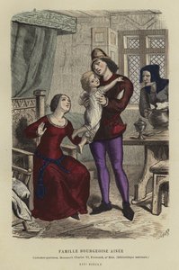 Förmögen borgerlig familj, 1300-talet av French School
