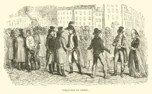 Välkommen till Paris (gravyr) av French School