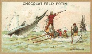 Valfångst (chromolitho) av French School