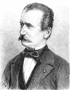 Wilhelm von Engerth (1814-1884) österrikisk ingenjör (motor), gravyr av French School